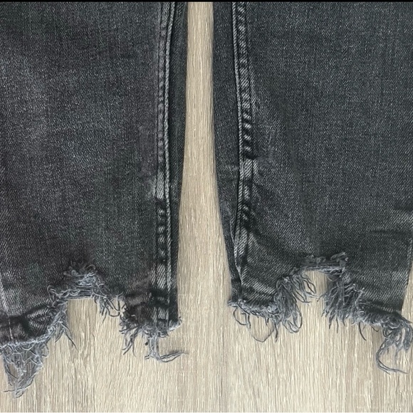 Zara Men's Distressed Black Skinny Jeans 31 - Picture 6 of 12